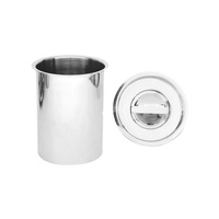 Bain Marie Canister & Cover / Lid 1.1 Litre Stainless Steel