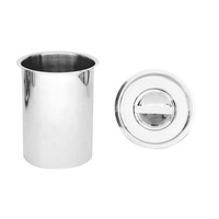 Bain Marie Canister & Cover / Lid 2 Litre Stainless Steel