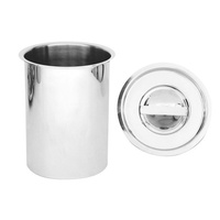 Bain Marie Canister & Cover / Lid 4 Litre Stainless Steel