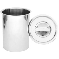 Bain Marie Canister & Cover / Lid 8 Litre Stainless Steel