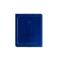 Food Pan Cover Polypropylene Blue 1/2 Size