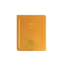 Gastroplast Food Pan Cover Polypropylene Yellow 1/2 Size