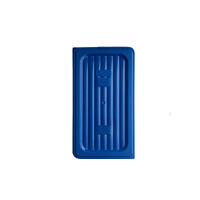 Food Pan Cover Polypropylene Blue 1/3 Size