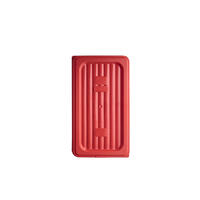 Gastroplast Food Pan Cover Polypropylene Red 1/3 Size