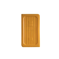 Gastroplast Food Pan Cover Polypropylene Yellow 1/3 Size