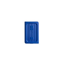 Food Pan Cover Polypropylene Blue 1/4 Size