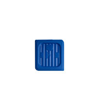 Food Pan Cover Polypropylene Blue 1/6 Size