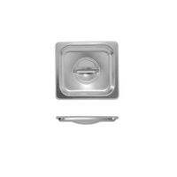 Bain Marie/Steam Pan Lid / Cover S/S 1/6 Size