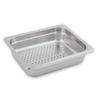Anti-Jam Steam Pan Perforated Stainless Steel 1/2 GN 100mm