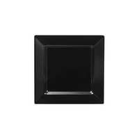 Ryner Melamine Square Platter Black 300mm