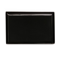 Ryner Melamine Platter Rectangular Black 350x240mm