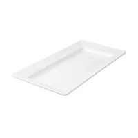 Ryner Melamine Rectangular Wide Rim Platter White 500x270mm