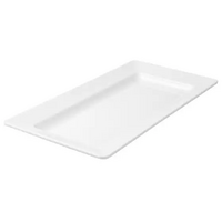 Ryner Melamine Rectangular Wide Rim Platter White 710x405mm