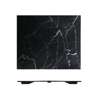 Ryner Melamine Black Marble Rectangular Platter 325x265mm Set of 3