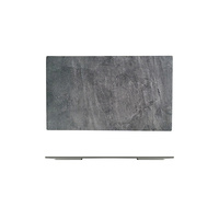 Ryner Melamine Dark Concrete Rectangular Platter 265x160mm
