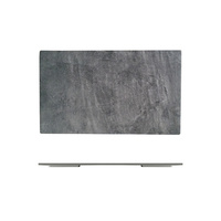 Ryner Melamine Dark Concrete Rectangular Platter 325x175mm