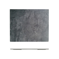 Ryner Melamine Dark Concrete Rectangular Platter 325x265mm