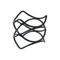 Ryner Melamine Display Riser Spiral Black 200x200mm