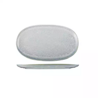 Moda Porcelain Cloud Oval Coupe Plate 250x150mm Pack of 6