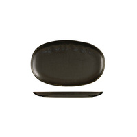 Moda Porcelain Earth Oval Coupe Plate 200x130mm Pack of 6