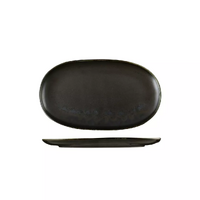 Moda Porcelain Earth Oval Coupe Plate 250x150mm Pack of 6