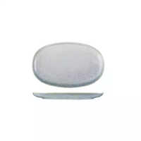 Moda Porcelain Snow Oval Coupe Plate 200x130mm Pack of 6