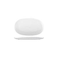 Moda Porcelain Willow Oval Coupe Plate 200x130mm Pack of 6