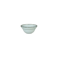 Luzerne Tin Tin Blue w Black Rim Round Bowl 140mL Set of 6