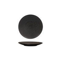 Luzerne Lava Black Round Coupe Plate 155mm Set of 48