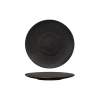 Luzerne Lava Black Round Coupe Plate 205mm Set of 24