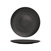 Luzerne Lava Black Round Coupe Plate 275mm Set of 24