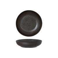 Luzerne Lava Black Round Bowl 180mm Set of 6