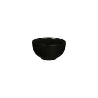 Luzerne Linen-Look Black Round Bowl 110mm Set of 48