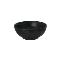 Luzerne Linen-Look Black Round Bowl 160mm Set of 36