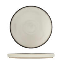 Luzerne Mod Round Stackable Plate 235mm Dusted White Ctn of 12