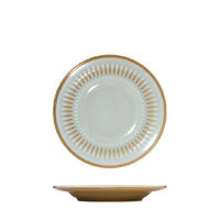 Luzerne Cottage Almond Round Rim Plate 170mm Set of 6