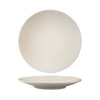 Luzerne Zen White Swirl Plate 235mm Set of 4