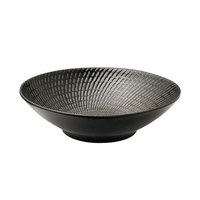 Luzerne Zen Black Swirl Bowl 190mm Set of 6