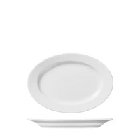 Ariane Prime Oval Plate Wide Rim 260mm White Ctn of 12