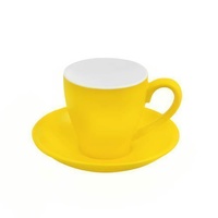 Bevande Maize Yellow Cono 200mL Coffee Cup & Saucer Ctn of 36