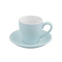 Bevande Mist Blue Cono 200mL Coffee Cup & Saucer Ctn of 36