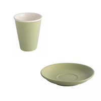 Bevande Menta Latte Tapered 200mL Coffee Cup & Saucer Set of 6