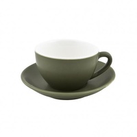 Bevande Sage Green Cappuccino 200mL Coffee Cup & Saucer Set of 6