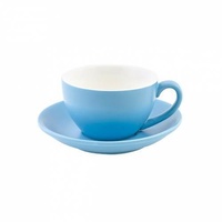 Bevande Breeze Blue Cappuccino 200mL Coffee Cup & Saucer Ctn of 36