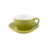 Bevande Bamboo Green Cappuccino 200mL Coffee Cup & Saucer Ctn of 36
