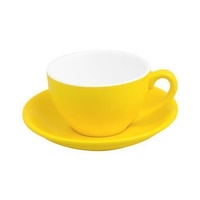 Bevande Maize Yellow Cappuccino 200mL Coffee Cup & Saucer Ctn of 36