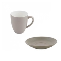 Bevande Stone Grey Coffee Mug 400mL with Saucer Ctn of 24