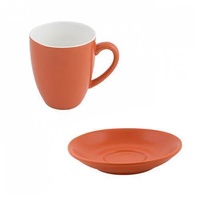 Bevande Jaffa Orange Coffee Mug 400mL with Saucer Ctn of 24