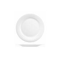 Art de Cuisine Menu White Wide Rim Plate 203mm Set of 6