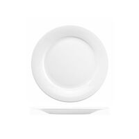 Art de Cuisine Menu White Wide Rim Plate 228mm Set of 6